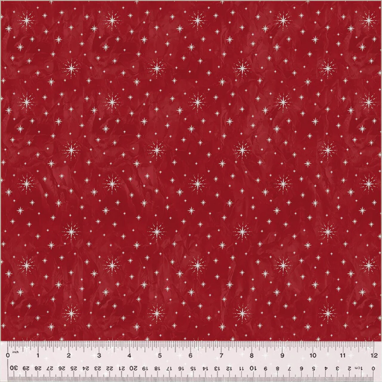 Fabric Windham Red Twinkle Stars Jolly Christmas by the Quarter Yard 54494-5